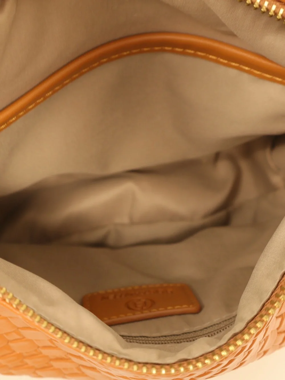 Bostanten Tan Leather Crossbody Shoulder Bag Neutral Everyday Purse